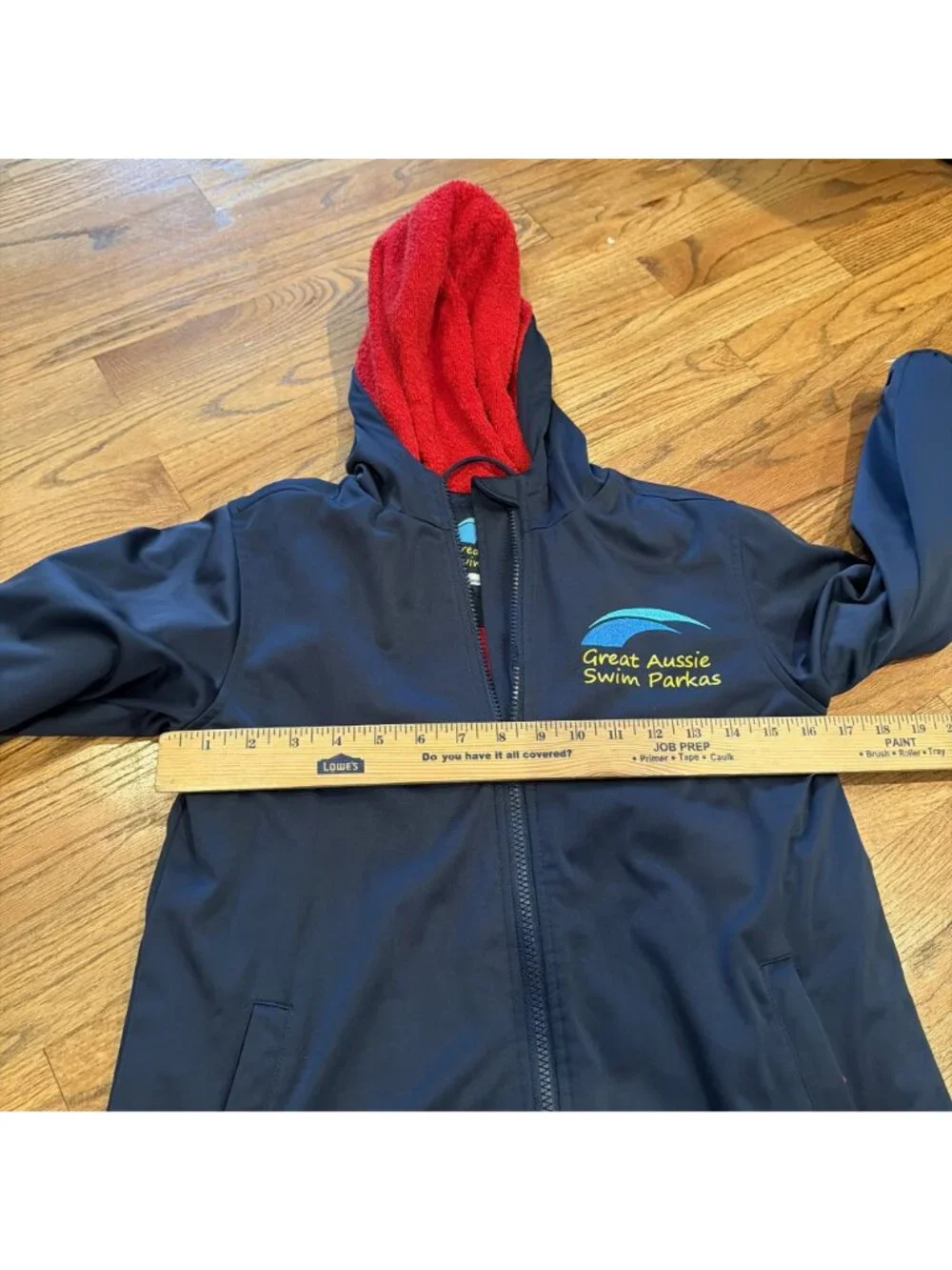Great Aussie Swim Parkas Size 8 Blue And Red